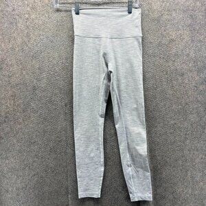 Lululemon Pants Womens 4 Gray Athletic Yoga High Rise Gym Legging Polyester